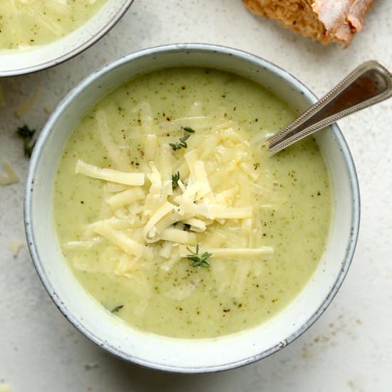 Creamy Broccoli & Cauliflower Soup