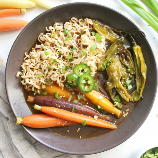 Roasted Vegetable Vegan Ramen