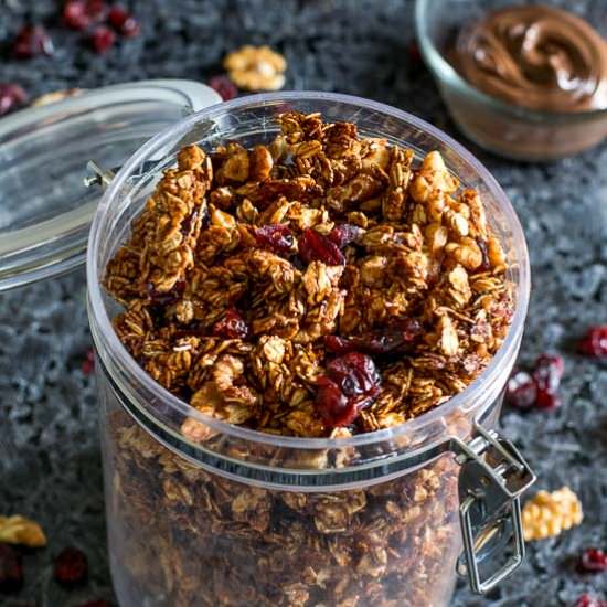 Nutella Walnut Granola