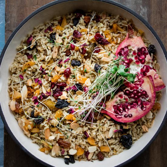 ONE POT MOROCCAN SAFFRON RICE PILAF