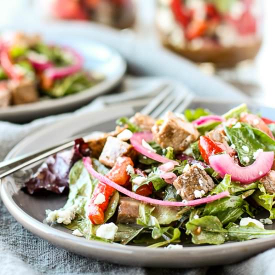 Easy Steakhouse Salad Meal Prep