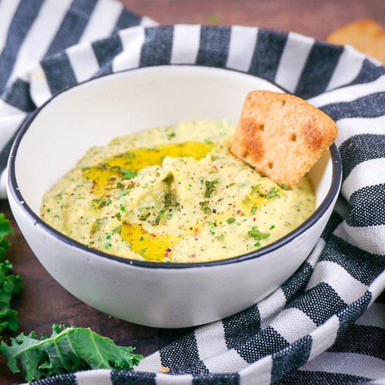 Easy Kale Hummus