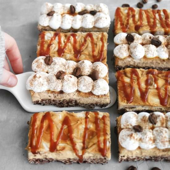 Coffee + Caramel Cream Bars