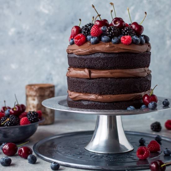 Vegan Chocolate Fudge Cake