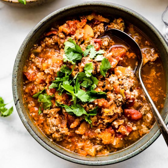 Paleo Sweet Potato Chipotle Chili