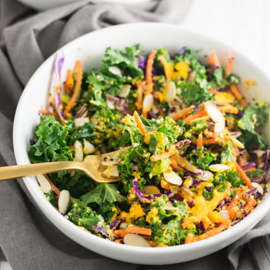 Salad with Carrot Ginger Dressing