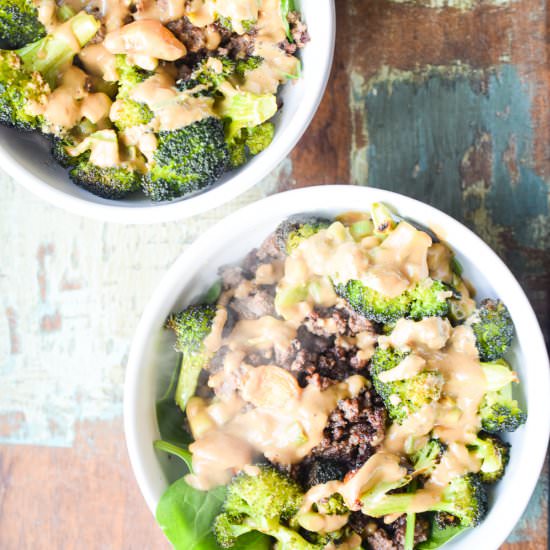 Beef + Broccoli Sunshine Bowls