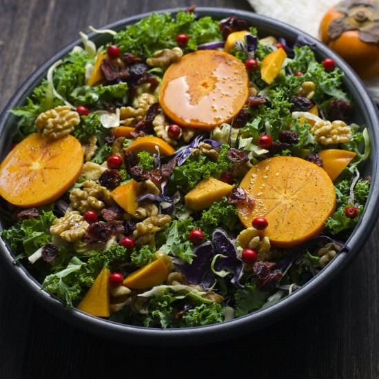 Persimmon & Toasted Walnut Salad