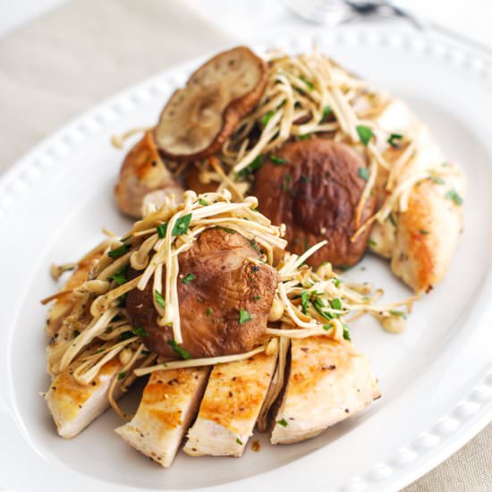 Roasted Chicken & Mushrooms