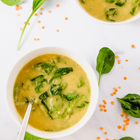 Coconut Red Lentil Soup