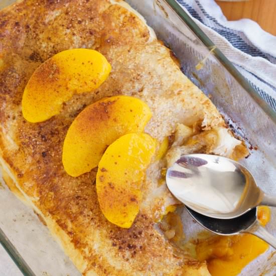 The Easiest Peach Strudel