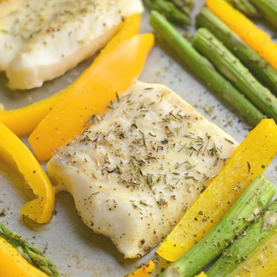 Sheet Pan Cod & Veggies