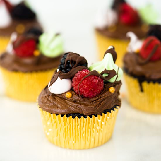 Chocolatey Fudge Cupcakes