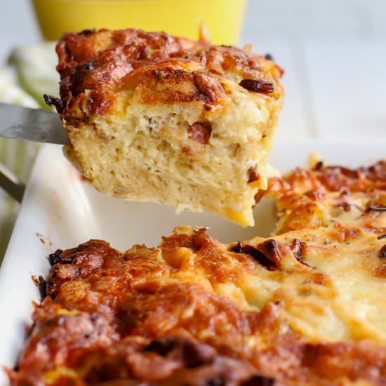 Breakfast Strata with Pancetta