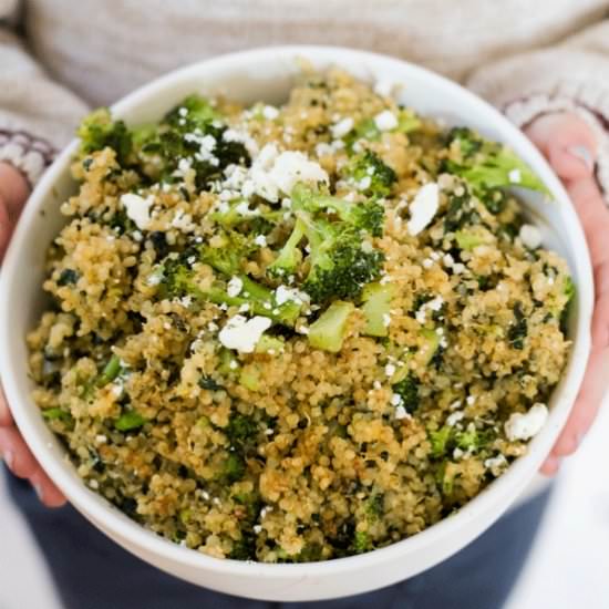 GOAT CHEESE & QUINOA CASSEROLE