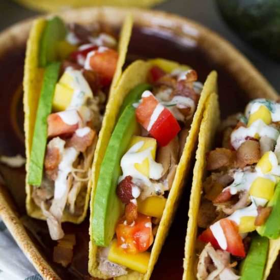Chicken Club Tacos