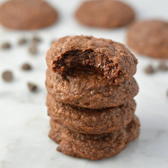 Double Chocolate Brownie Cookies