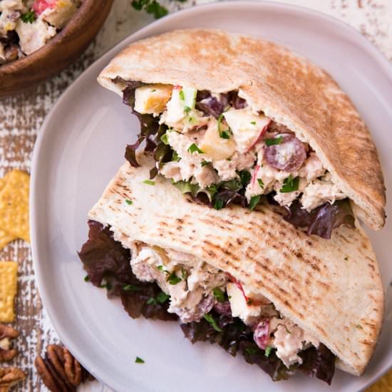 Waldorf Tuna Salad Pitas
