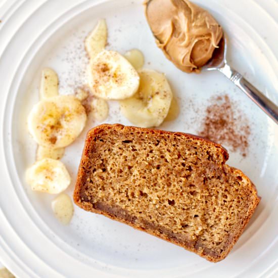 Healthy Sweet Potato Banana Bread