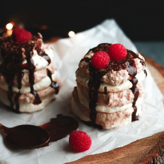 Nutella Pavlova Stacks