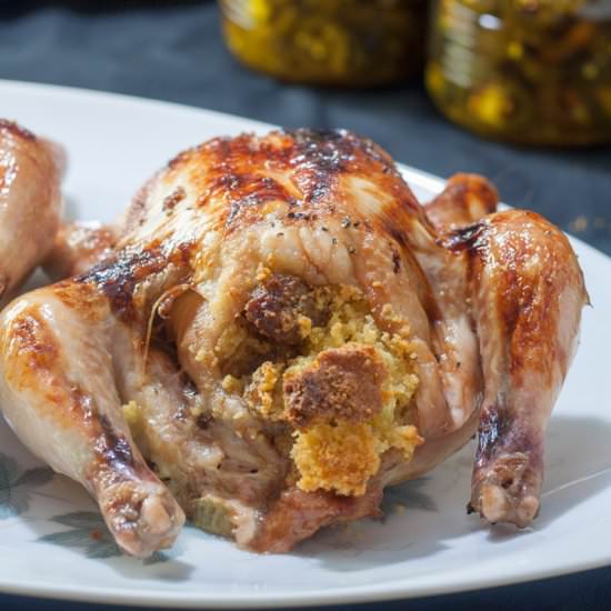 Jalapeño Glazed Roasted Game Hens
