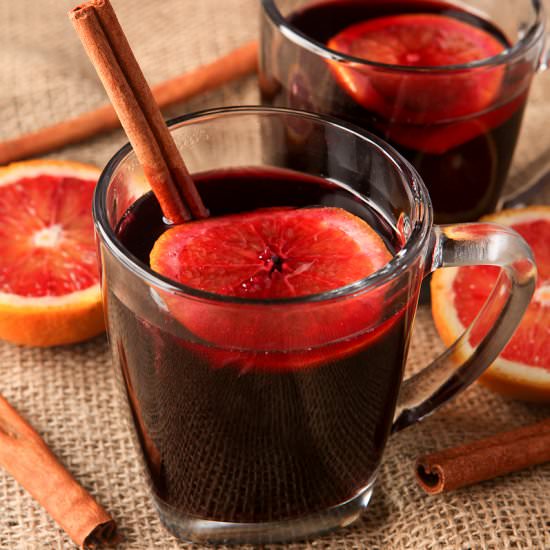 Blood Orange Mulled Wine