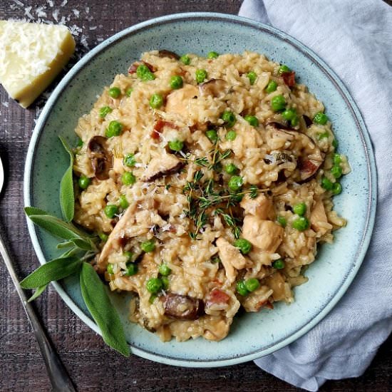 Instant Pot Chicken Marsala Risotto