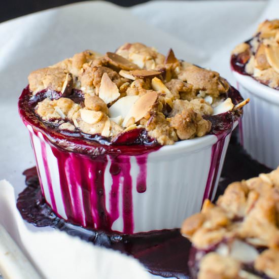 Blueberry Lemon Almond Crisp