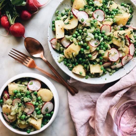 Potato, Pea and Radish Salad