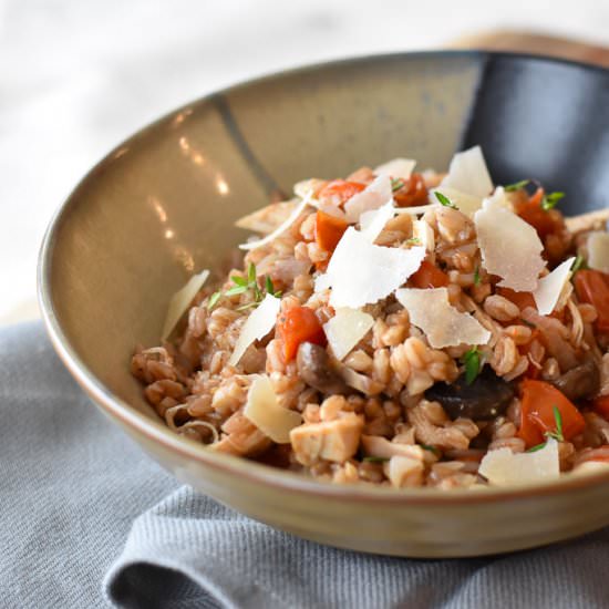 One Pot Farro with Chicken