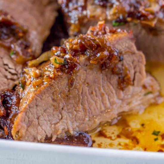 Brisket with Caramelized Onions