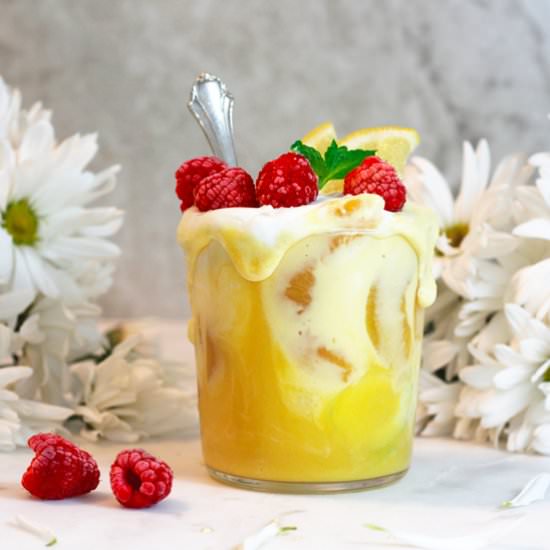 Aquafaba Mango Peaches Lemon Smooth