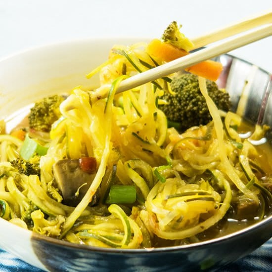 Vegan Ramen Zoodle Soup Gluten Free