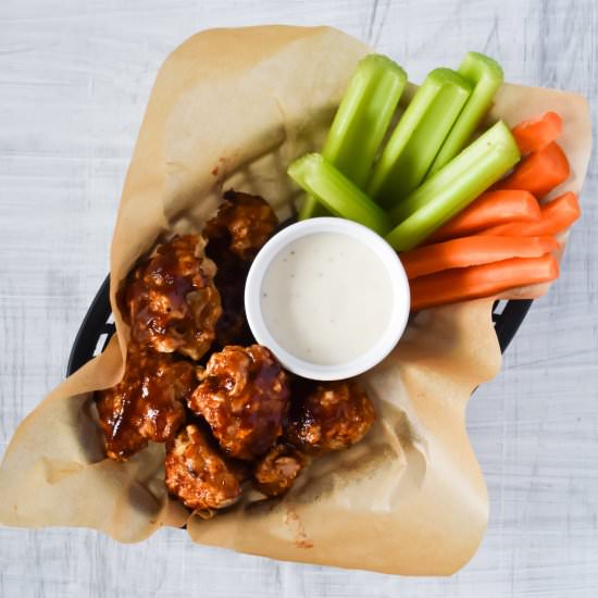 Vegan Cauliflower Hot Wings