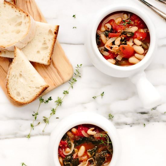 Vegan Tuscan Kale White Bean Stew