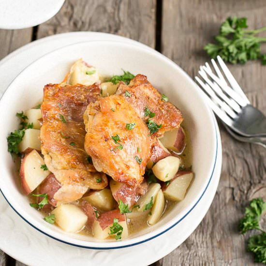 40 Clove of Garlic Chicken