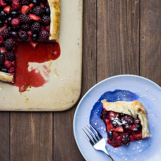 Mixed Berry Puff Pastry Tart