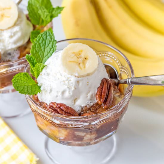 Bananas Foster Cobbler
