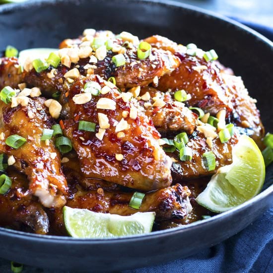 Oven-Baked Thai Chicken Wings