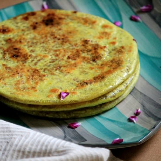 Lentil stuffed Indian Sweet Bread