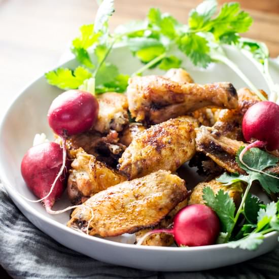 Beer Glazed Chicken Wings