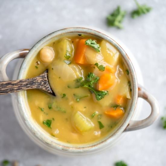 Vegan Chickpea Vegetable Chowder