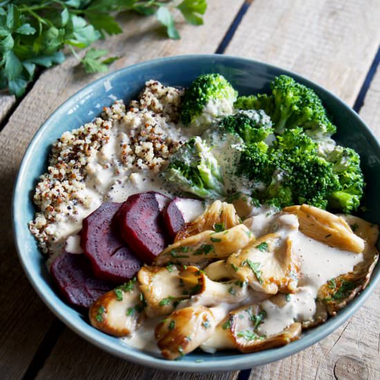 Bowl with Tahini Dressing