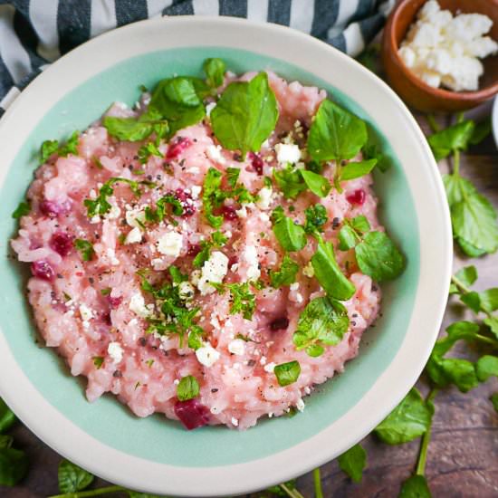 easy beet risotto