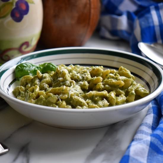 Avocado Pesto Cavatelli Pasta