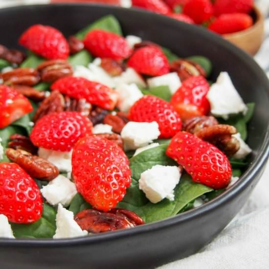 Strawberry Spinach Feta Salad