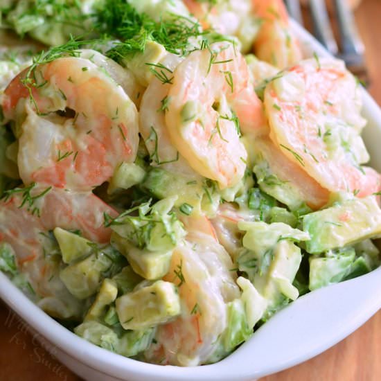 Avocado Cold Shrimp Salad