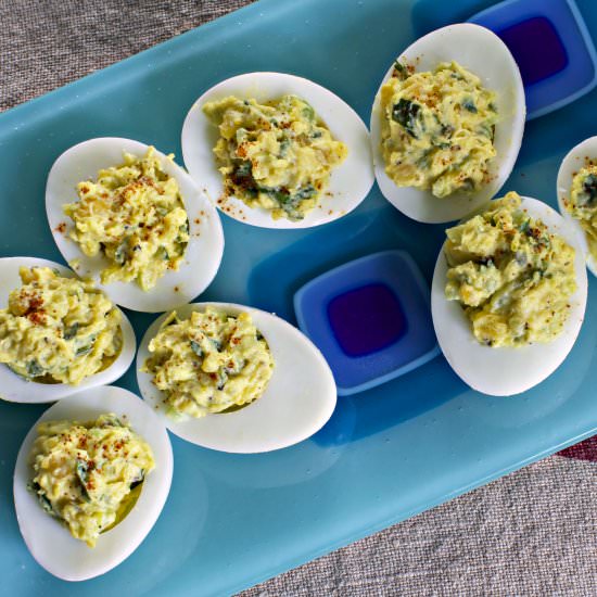 Mad Max’s RedHot Creamy Deviled Eggs