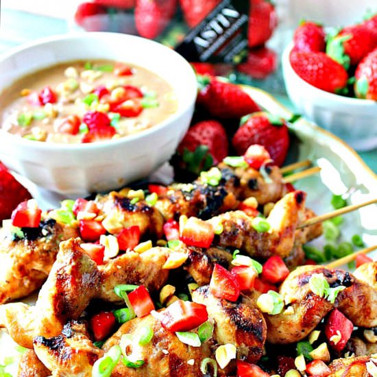 Chicken w/Strawberry Satay Sauce
