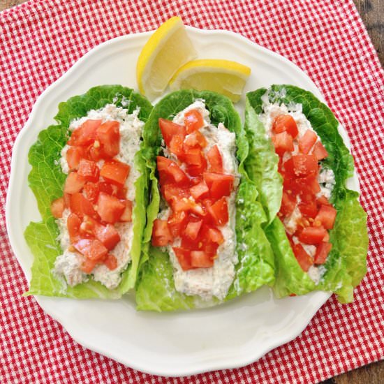 Smoked Salmon Lettuce Wraps